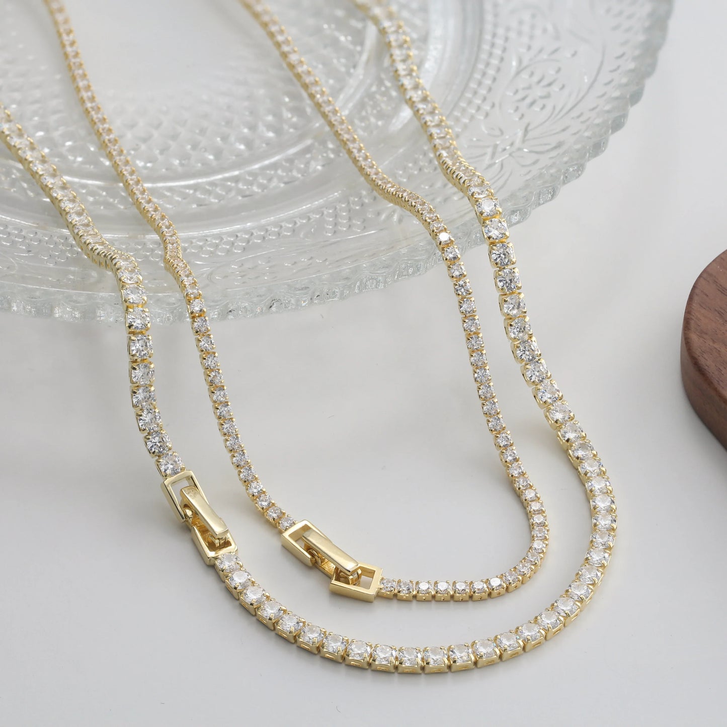 Kisses Down My Neck Tennis Necklace