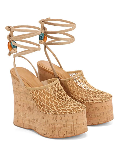 Ride or Lie Wedges Sandals