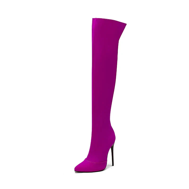 Shadow Raider Thigh High Boots