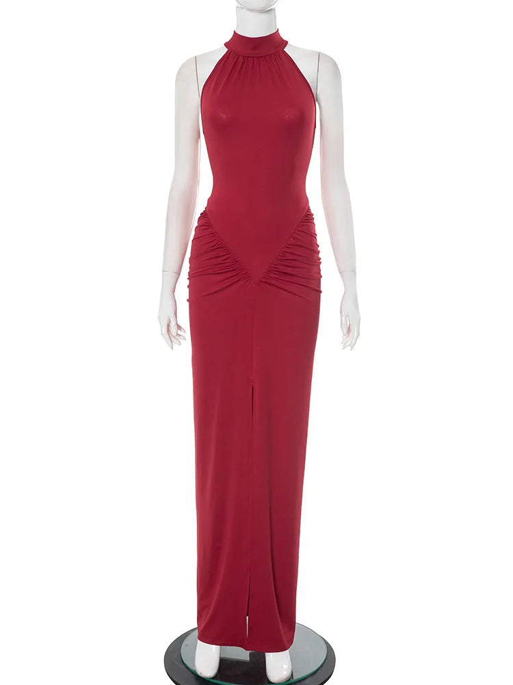 Cold Feelings At Night Maxi Dress