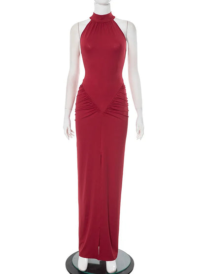 Cold Feelings At Night Maxi Dress