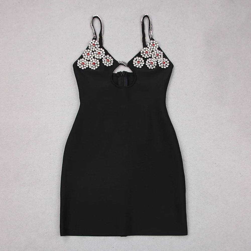 Wave's Heartbeats Mini Dress
