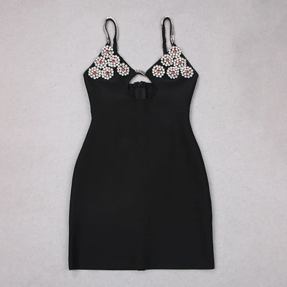 Wave's Heartbeats Mini Dress