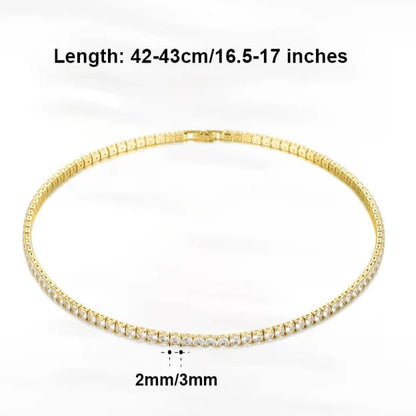 Kisses Down My Neck Tennis Necklace