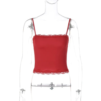Caught In Love Crop Tank Top