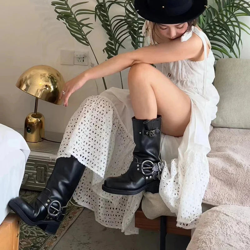 Ain't One-Sided Mid-Calf Boots