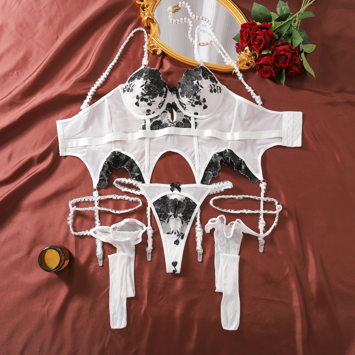 Midnight Bloom Lingerie