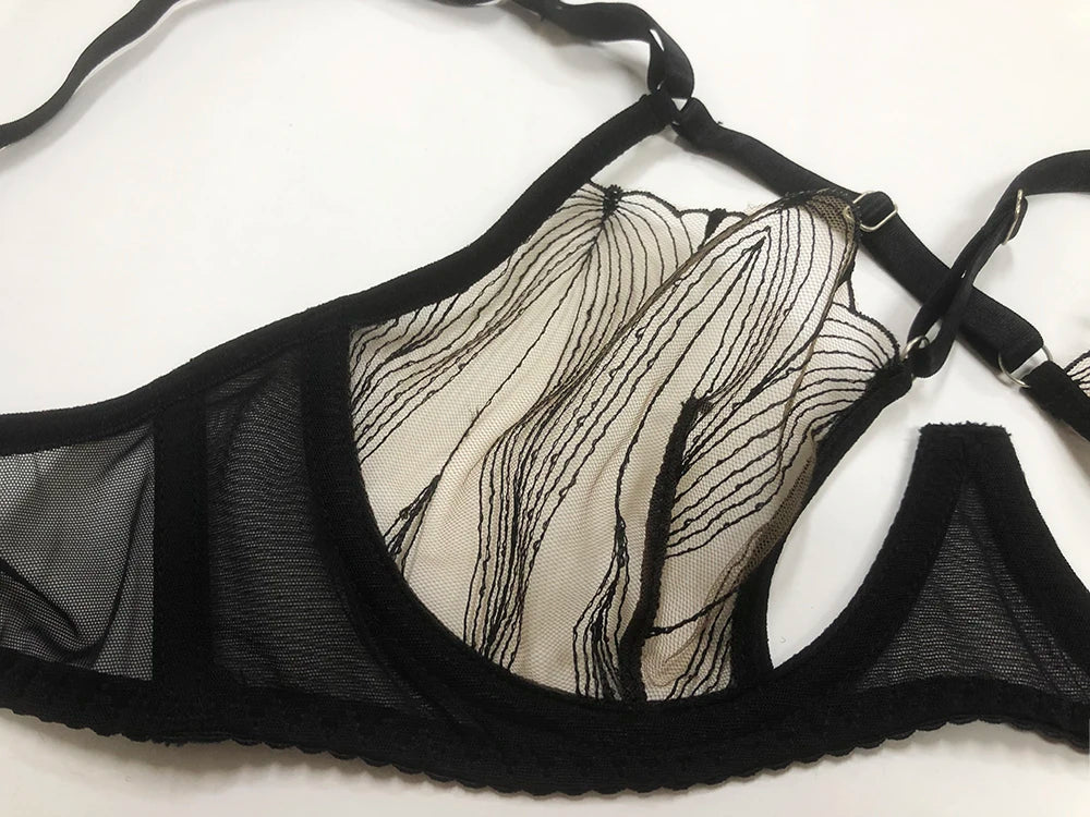 Red Lip Secrets Bra Set