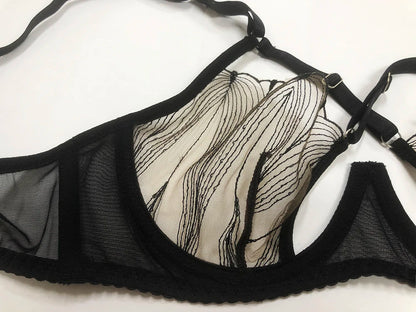 Red Lip Secrets Bra Set