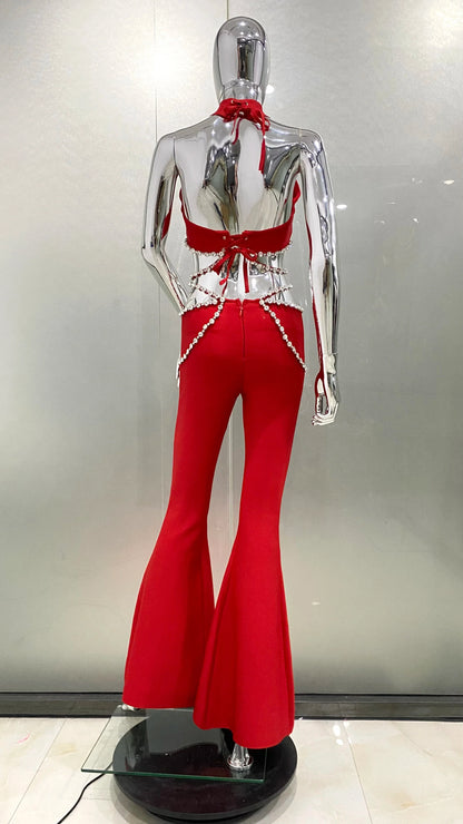 Glistening Passion Pants Set