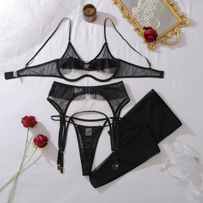 Hollow Breast Bra Ring Lingerie