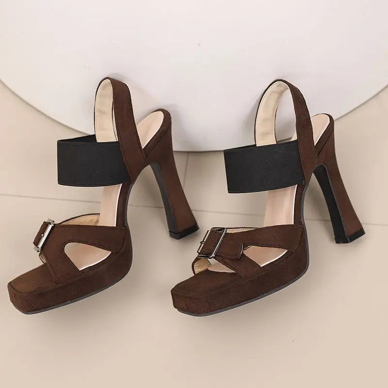 Sleeping in Blood City Chunky Heels