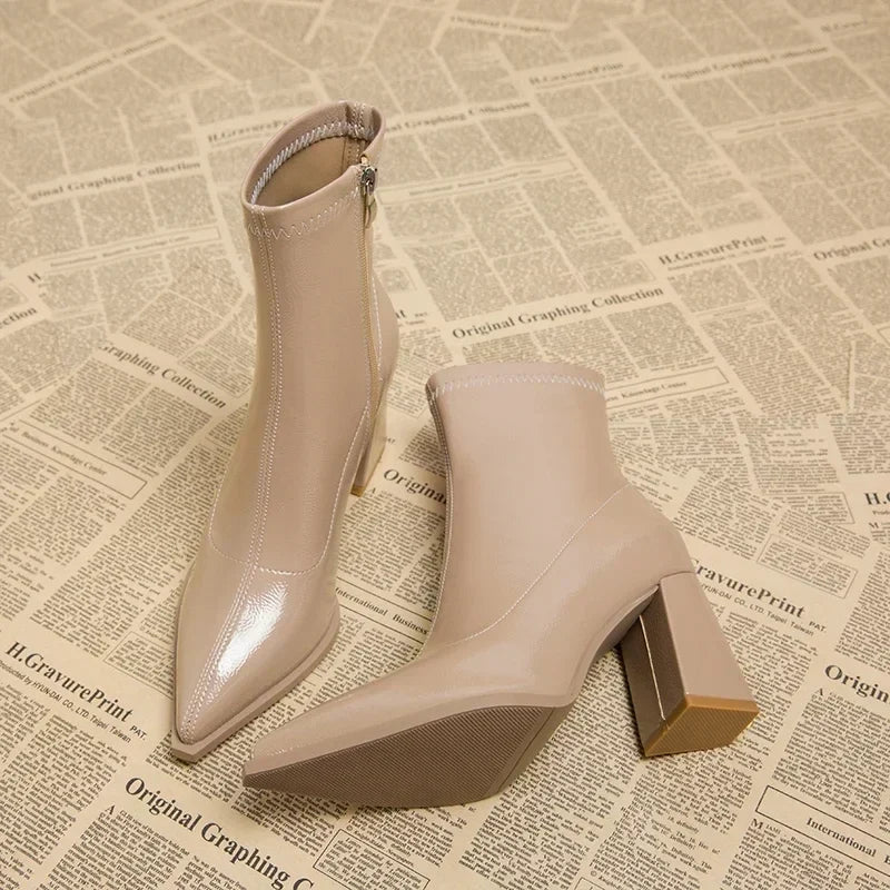 Fingertips In Waves Ankle Boots