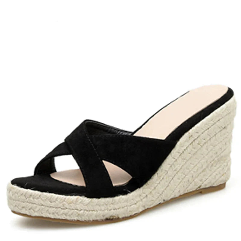 She Kept Walking Wedges Sandals