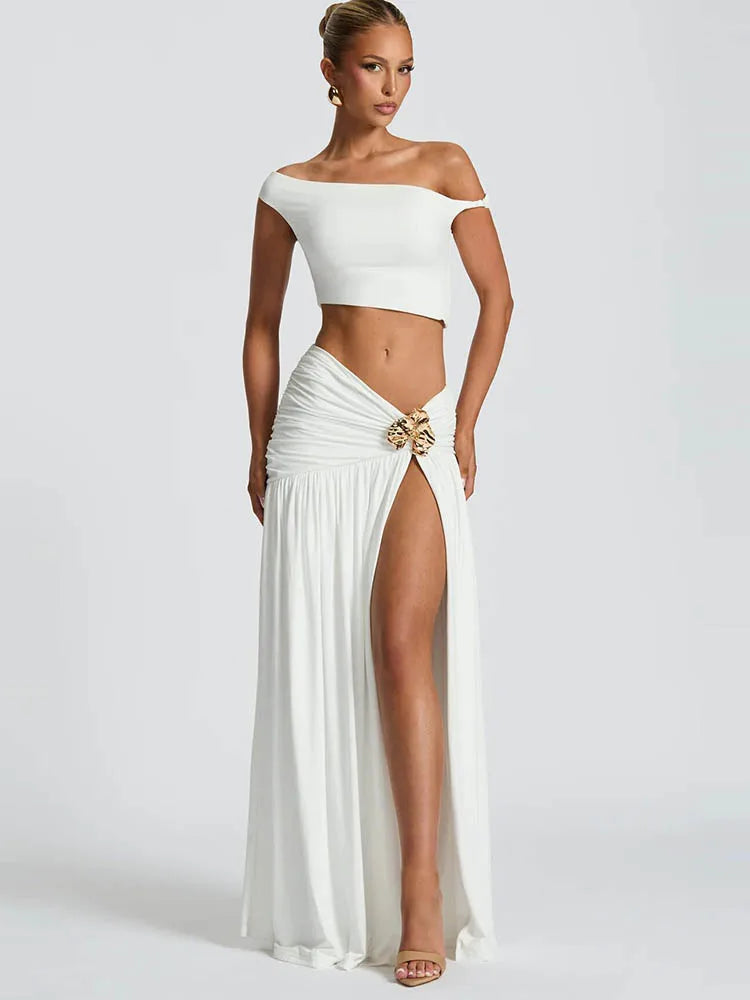 Crown On Repeat Skirt Set