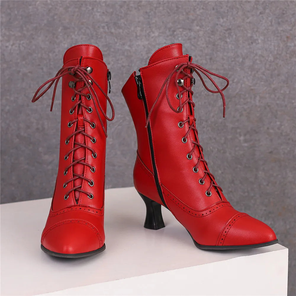Iron Rose Ankle Boots