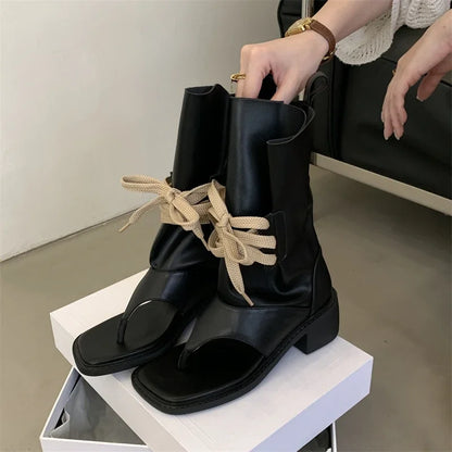 Fame Feels Mis-Calf Boots