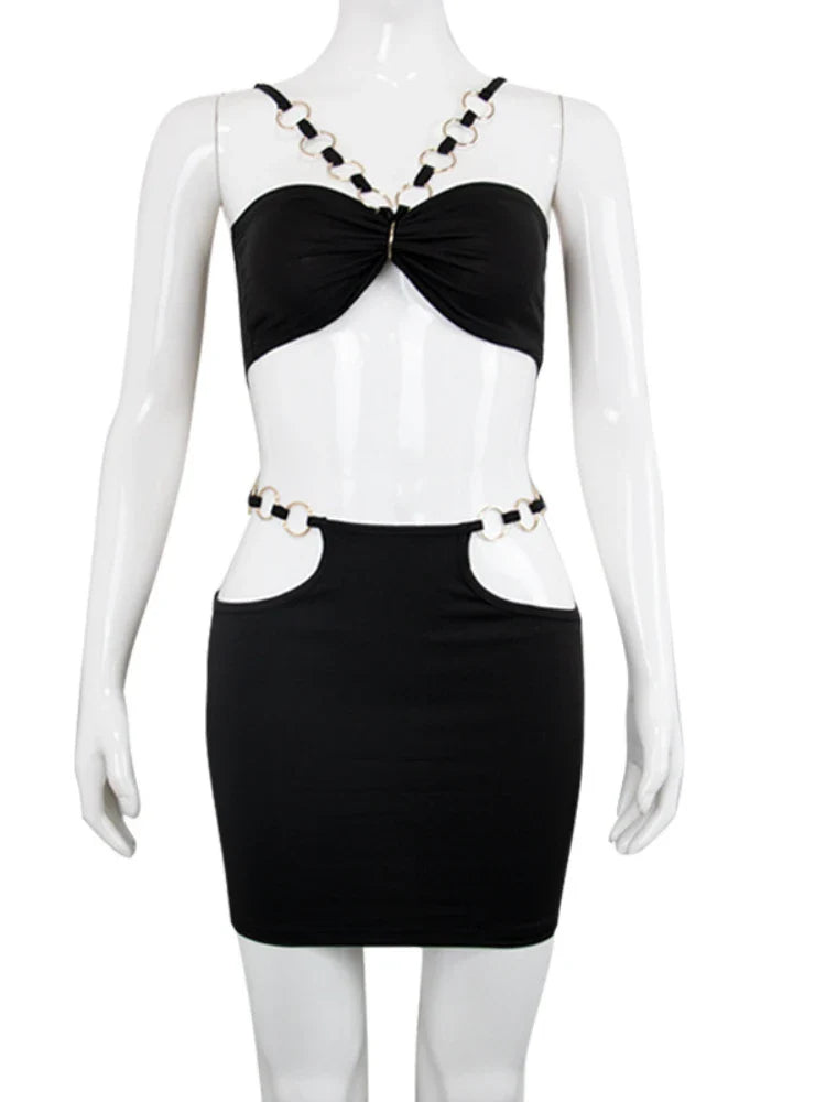 Pushed Into Living Hell Skirt Set