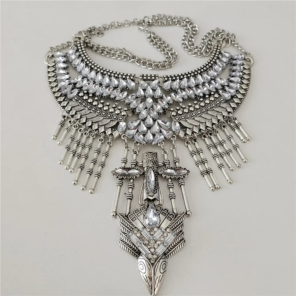 Waves of Shimmer Statement Necklace