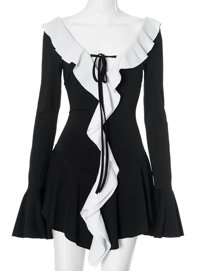 Parallel Hearts Mini Dress
