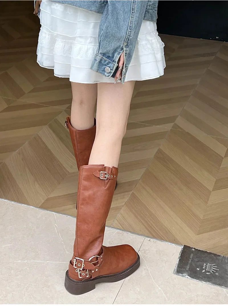 Made The Conversation Knee-Hgih Boots