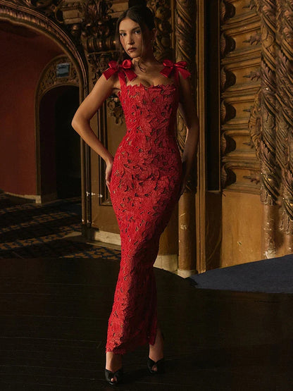 When She Stayed Maxi Dress