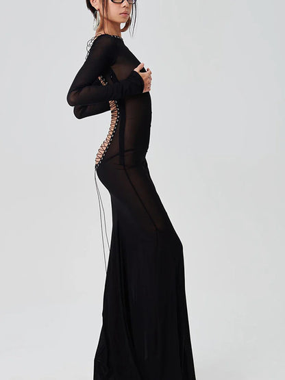Painted Lies Long Dress
