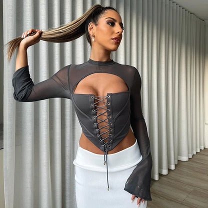 Everything Tumbling Down Crop Top