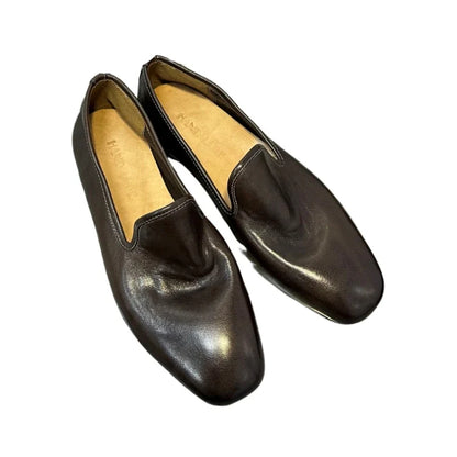 Solid Lightweight Genuine Leather Loafers