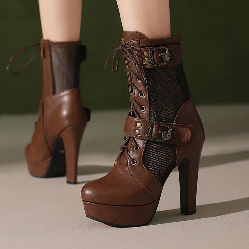 Glamour Tear Mid-Calf Boots