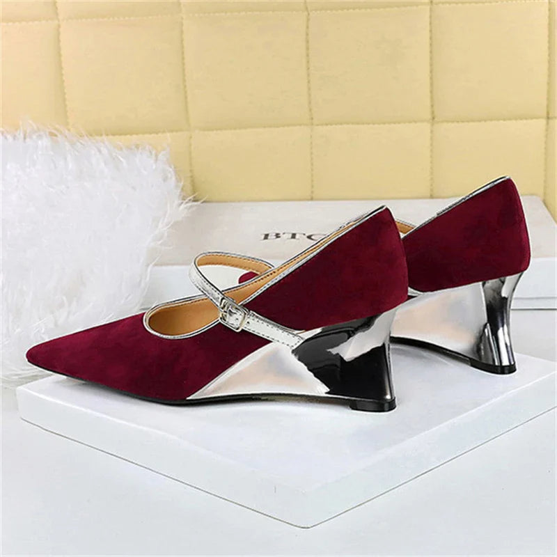 Sorry For Being Fabulous Wedges Shoes