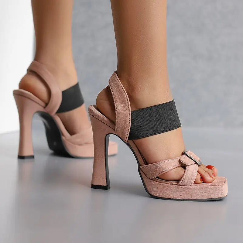 Sleeping in Blood City Chunky Heels
