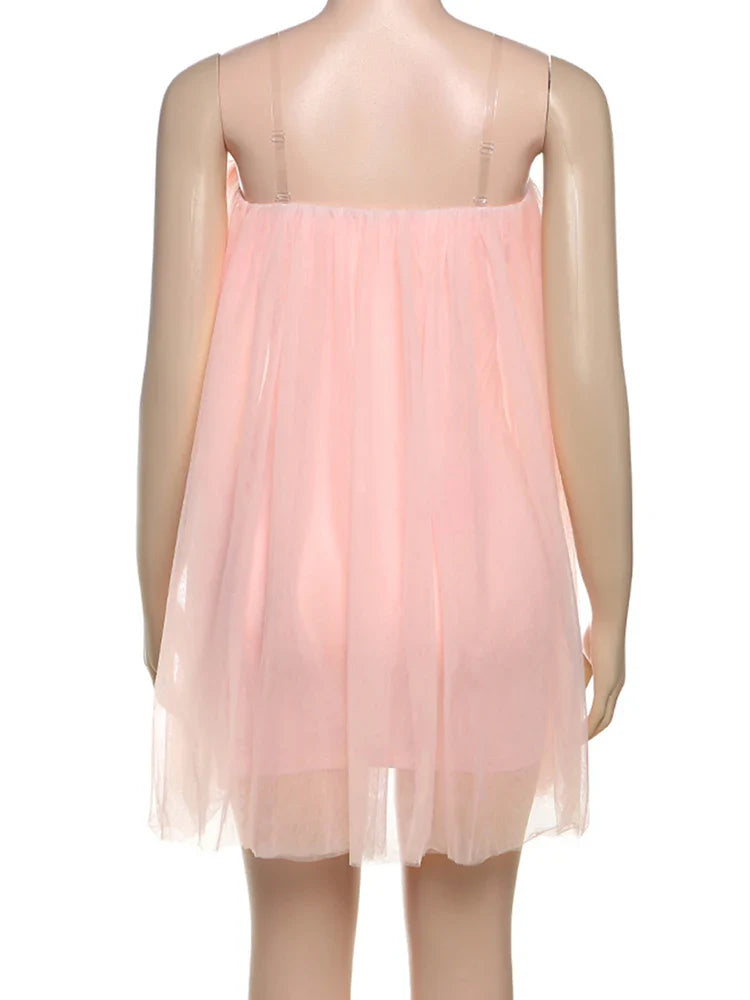 Blushing Petal Mini Dress