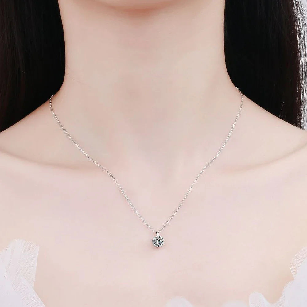 Starlight Nightfall Solitaire Necklace