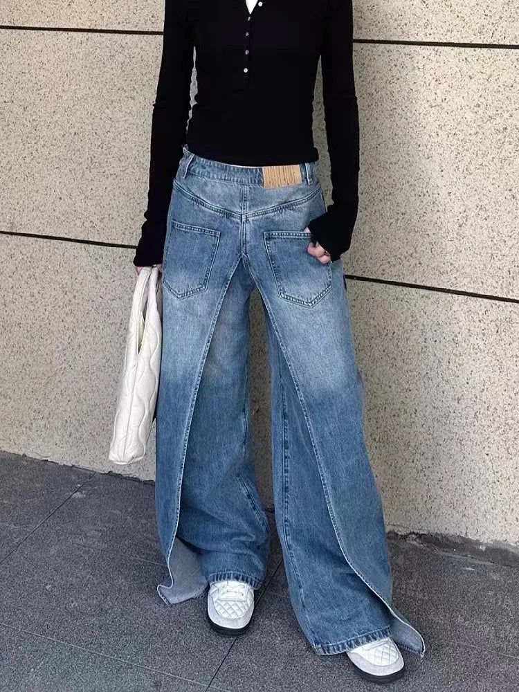 Into The Endless Blue Loose Jeans