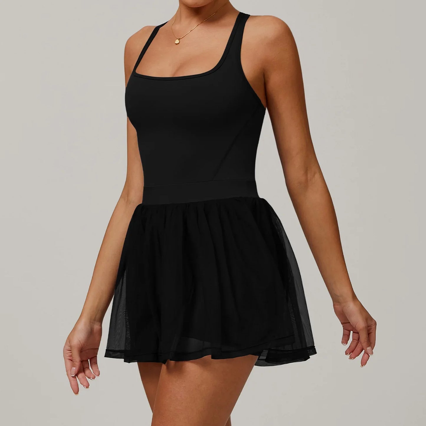 Shine She Owns Romper Dress
