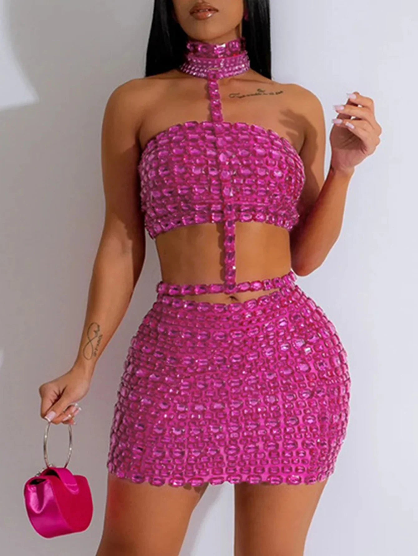 Hand On My Lips Mini Dress