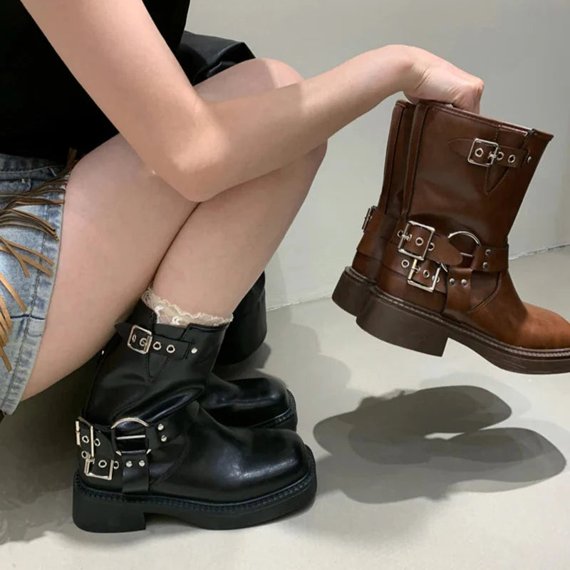 Ain't One-Sided Mid-Calf Boots
