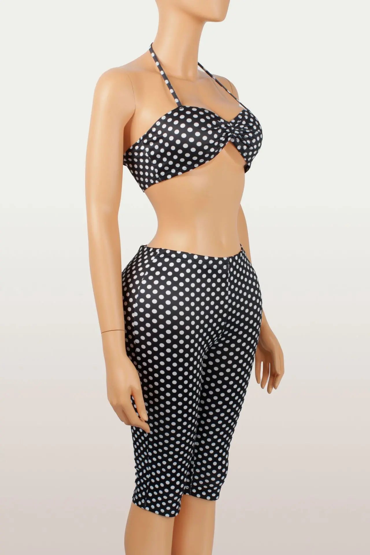 Polka Dot Print Shorts Set