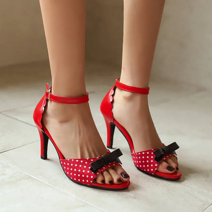 Cherry Panic Pump Sandals
