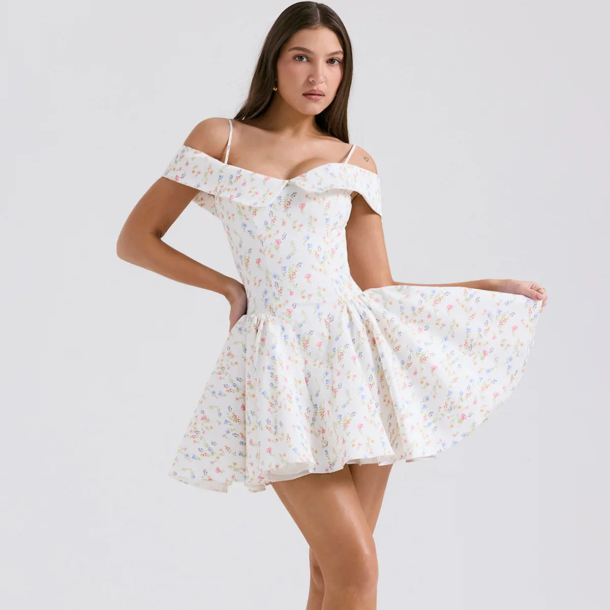 In His Warm Embrace Mini Dress