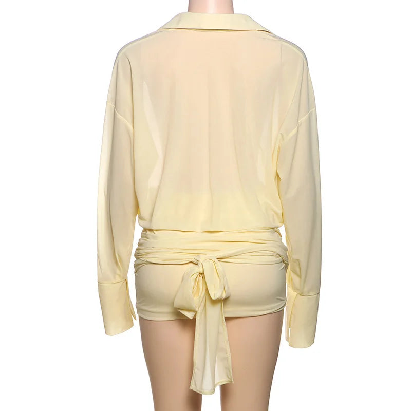 Flowy Sheer Mini Dress