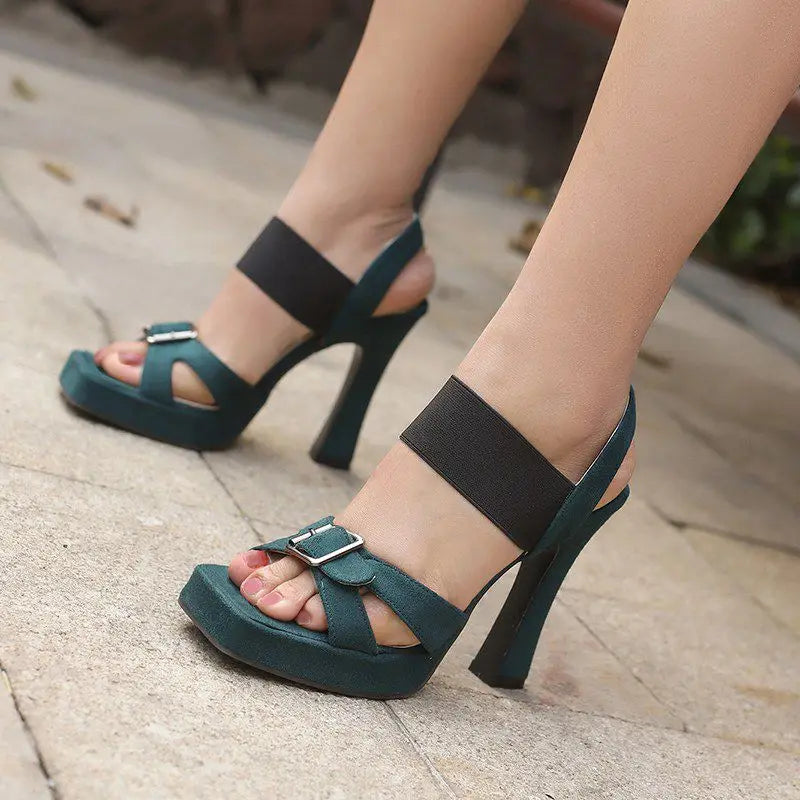 Sleeping in Blood City Chunky Heels