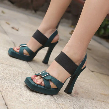 Sleeping in Blood City Chunky Heels