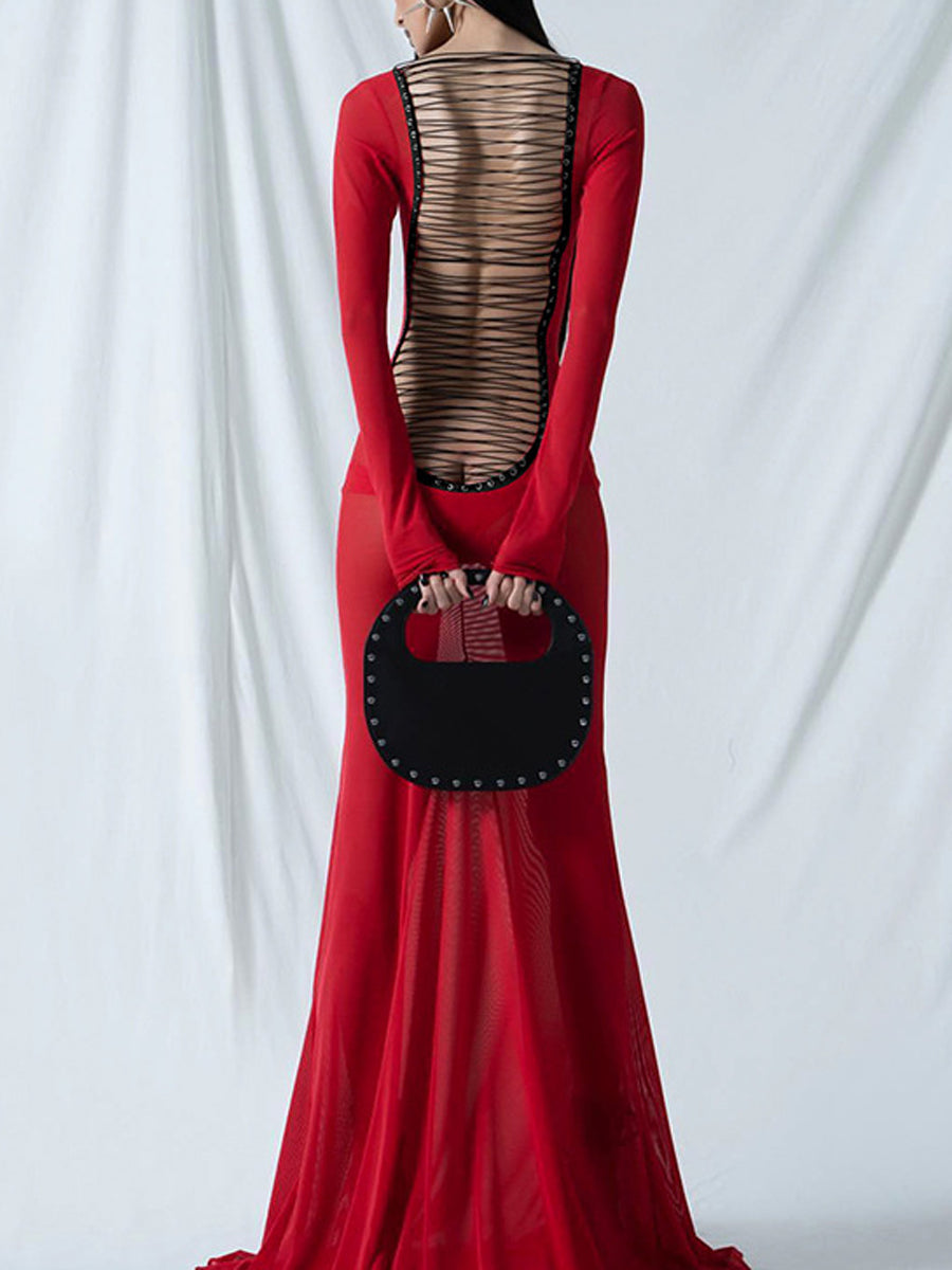 Painted Lies Long Dress
