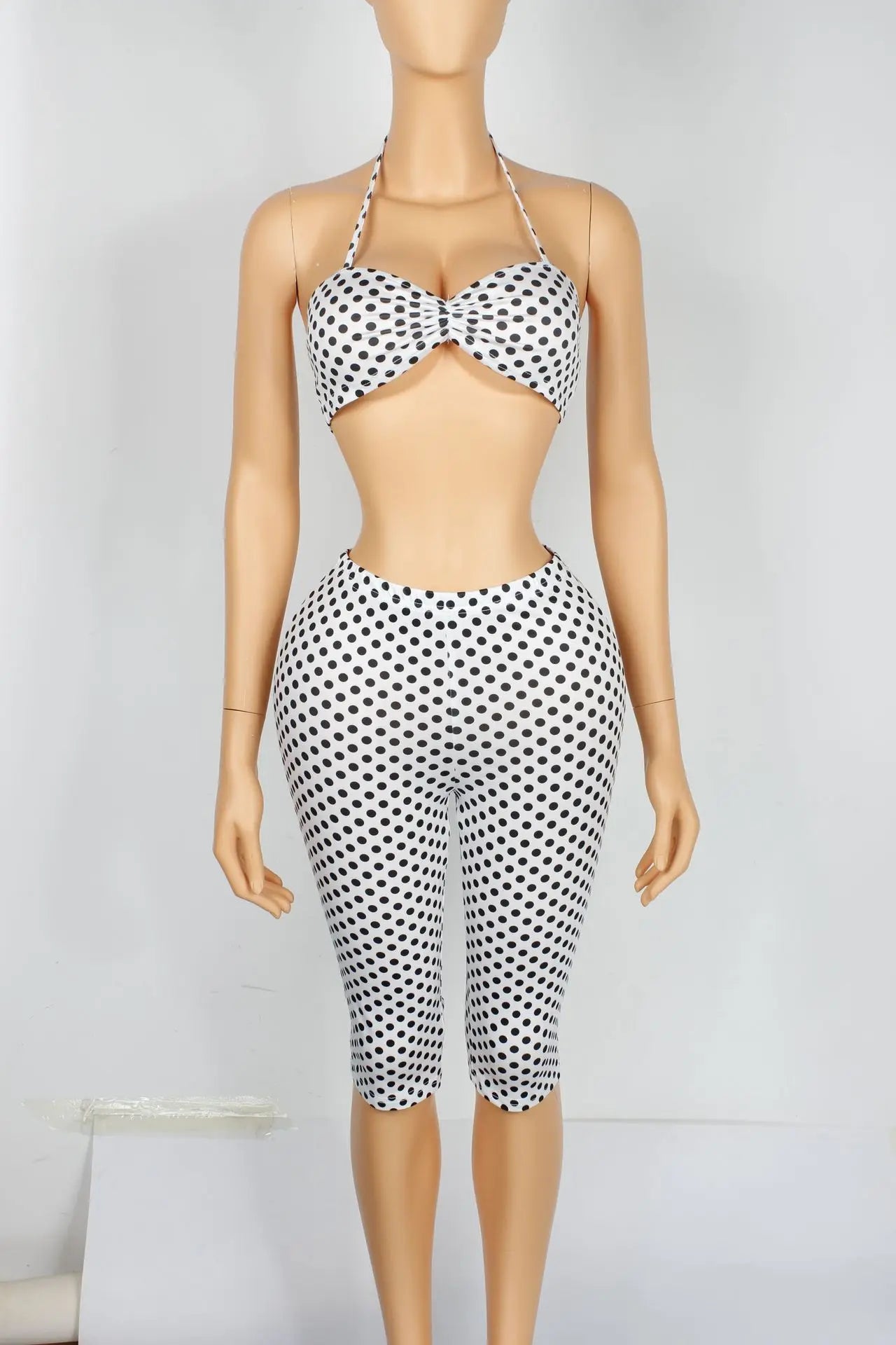 Polka Dot Print Shorts Set