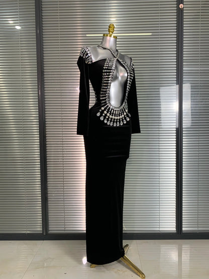 Nightfall Fever Fit Long Dress