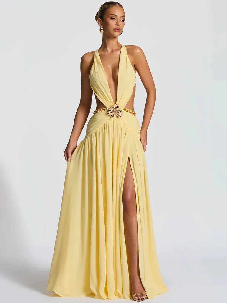 Her Quiet Exit Long Dress
