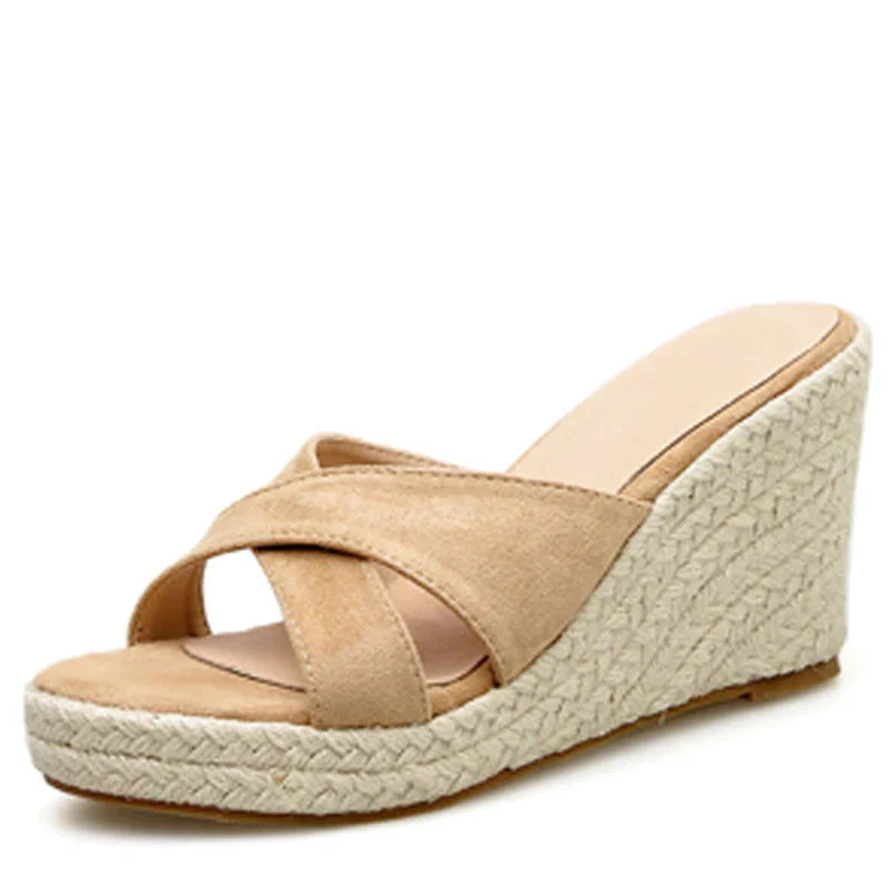 She Kept Walking Wedges Sandals