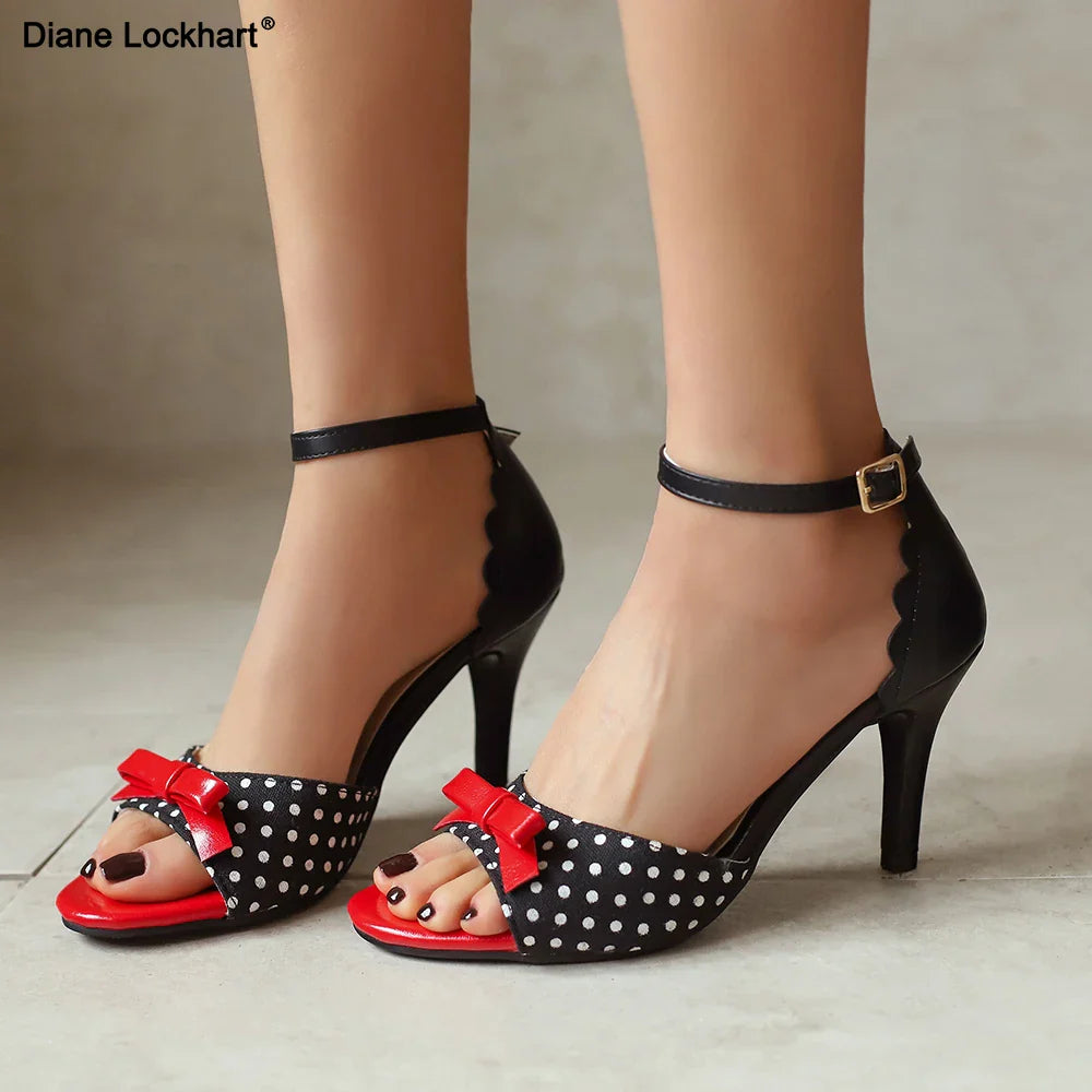 Cherry Panic Pump Sandals